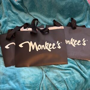 Black paper Monkee’s Tote Bag
